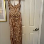 Hello Molly  Strapless Sequin Dress in Rose Gold Photo 1