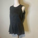 Rachel Roy dark gray raw hem fitted tank top size L Photo 2