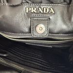 Prada Vintage Black Ruffle Nylon Tote Photo 4
