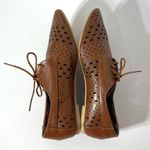 Torrid Brown laser cut lace up flat shoes Size 9 Photo 5