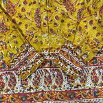 Sundance  Women’s Button Down Shirt Longsleeve Floral Joy Boho Artsy in Yellow M Photo 6