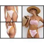 l*space πL*π Frenchie Bikini Bottoms Stripe Tie Dye Photo 2