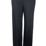 Nasty Gal  Black Ribbed Straight Leg Pull On Yoga Fitness Relaxed Trouser Pants 6 Photo 0