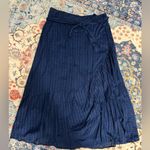 Vineyard Vines Navy Swiss Dot Maxi Skirt Size Large Photo 1