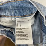 American Eagle Cuffed Denim Pleated 90s Mom Shorts Photo 4