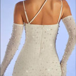 Oh Polly  Pearl White Mini Body Con Dress Photo 2