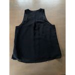 Central Park West Tank Top Women's Size Small Black Lace & block detail on Front Photo 3