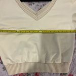 3.1 Phillip Lim  Short Sleeve Cropped Sweatshirt V-Neck Cotton Wool Large Photo 8