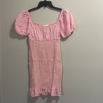 Lush Clothing Lush Pink Cinched Puff Sleeve Mini Dress Photo 5
