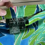 Ralph Lauren Lauren  Pants Womens Sz 10 Multicolor Floral‎ Side Zip Crop Tropical Photo 5