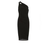 Katie May  High Roller Draped One Shoulder Jersey Knit Dress Black Size M Photo 5