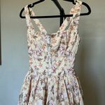 House Of CB  'Alba' Honeyflower Priint Gathered Cotton Midi Dress‎ NWOT Photo 7