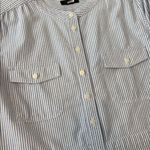 J.Crew  Long Sleeve Cotton Oxford Shirt Stripe Dress Photo 1