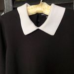 Karl Lagerfeld  Black Sweater with White Collar Top Women's Size Medium Photo 1