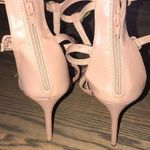 Nude Strappy Rose Heels Tan Size 12 Photo 2