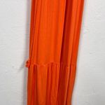 Daniel Rainn  Orange Crochet Tiered Maxi Dress Womens M Beachy Boho Casual Summer Photo 4