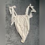 Free People Intimately  white bodysuit with tie straps XS Photo 7
