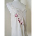 VTG Nightgown Expressions By California Dynasty White Embroidered Gown S… Size L Photo 1
