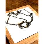 HEADPHONES pendant silver Necklace With Rhinestone Photo 3