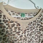 Honeydew Velour Sweatshirt Natural Leopard Tan Size XL Photo 11