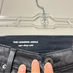 AG Adriano Goldschmied Jean The Legging Ankle Super Skinny Black Faux Leather 28 Photo 3