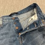 J Brand  Jeans Ivy Womens 26 High Rise Bleach Wrecked Faded Cropped Button Fly Photo 9