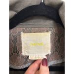 Anthropologie Revenna Lattice Anorak Women Large Jacket Olive Green Lace Hei Hei Photo 2