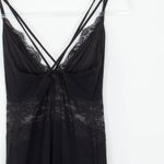 EXPRESS  Womens Black Lace Trim Babydoll Midi Dress Size S Strappy Whimsigoth Photo 6