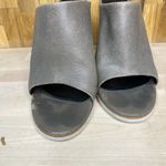 Tibi Bee Storm Leather Peep Toe Heeled Mule Tread Sole 36 Photo 2