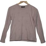 Mango Women's Basics Mauve Pink Long Sleeve Crew Neck Sweater Shirt Top Size S Photo 0