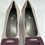 Hogan Taupe and Brown Mid Height Block Heel Pumps Size 36.5 or US 6.5 Photo 3