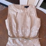 Tahari polka dot light pink belted dress sz 2 Photo 4
