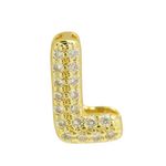 Balloon Zircon Letter L Initial Necklace Gold Photo 2