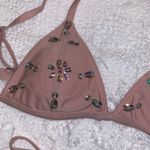 NEW Baby Pink Custom Sexy Small Bikini Rhinestones Size XS Photo 3
