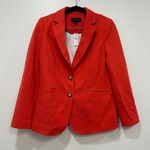 Talbots Blazer 4 Orange Red Career Business Cotton Bright Button Jacket NWT $169 Photo 0