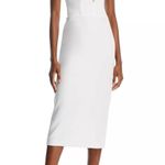 AQUA Rhinestone Embellished Strapless Crepe Midi Dress Size 6 New Photo 0