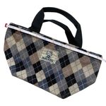 Sanrio Vintage  Smiles Hello Kitty Mini Tote Bag Purse Argyle Corduroy Japan Zip Photo 2