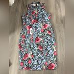 ASOS  Purple Pink Green Floral Print Sleeveless Sheath Midi Dress Size‎ 14 Photo 8