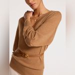 Brochu Walker  The Ennes Ruched Cashmere Sweater Toffee Mélange | S Photo 1