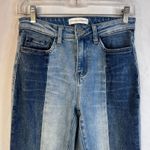 Vervet Flying Monkey Two Tone Striped Slim Leg Denim Jeans Size 26 Boho Streetwear Photo 2