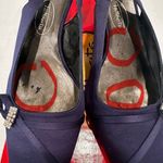 Talbots Tammi1 Slingback Pump Dress Shoes Women's 9NN Twilight Navy Rhinestones Photo 3