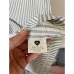 Madewell  Striped Button Mini Dress Green Gray Tank Size Small Photo 6