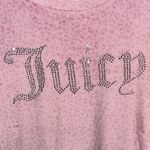 Juicy Couture Velour Night Sweatshirt Pink Camo Rhinestones Medium Soft Sleep Photo 1