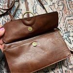 Bueno Brown Faux Leather Crossbody Bag Shoulder Purse Photo 2