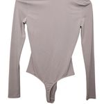 Revolve LITA by Ciara Bodysuit Women’s XXS Taupe Long Sleeve Stretch Scoop Neck Photo 5