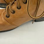 Tan lace up ankle boots with a boho vibe. Size 9.5 Photo 8