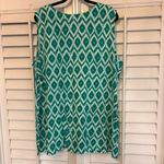 Jones New York  Teal Ikat Print Tank‎ Top Size 3X Photo 1