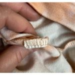 Enti Peach White Tie Dye Lightweight Hoodie Sweatshirt Women’s Pink Size M Photo 3