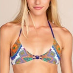 Trina Turk paisley triangle bikini top. NWT Photo 0