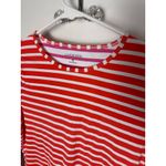 Lands' End Orange Pink Striped Crewneck UPF Sun Shirt Long Sleeve Size Small Photo 6